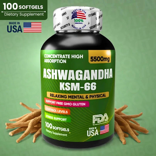 40% DE DESCUENTO🔥 Ashwagandha KSM-66 Original de EE.UU. ¡Fórmula clínica para controlar el estrés!