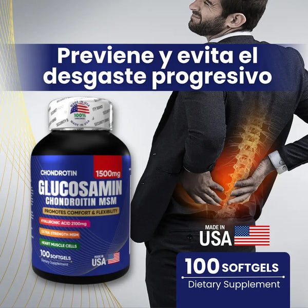 40% DE DESCUENTO🔥 Glucosamina Fórmula Americana ¡Regenera, fortalece y protege tus articulaciones!